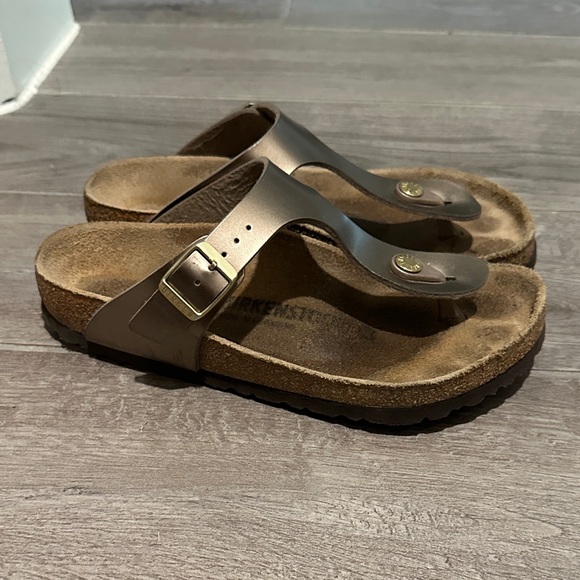 Birkenstock Metallic Brown Women's Slippers - Picture 4 of 4